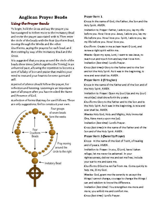 Anglican Prayer Beads - St Paul's Almonte